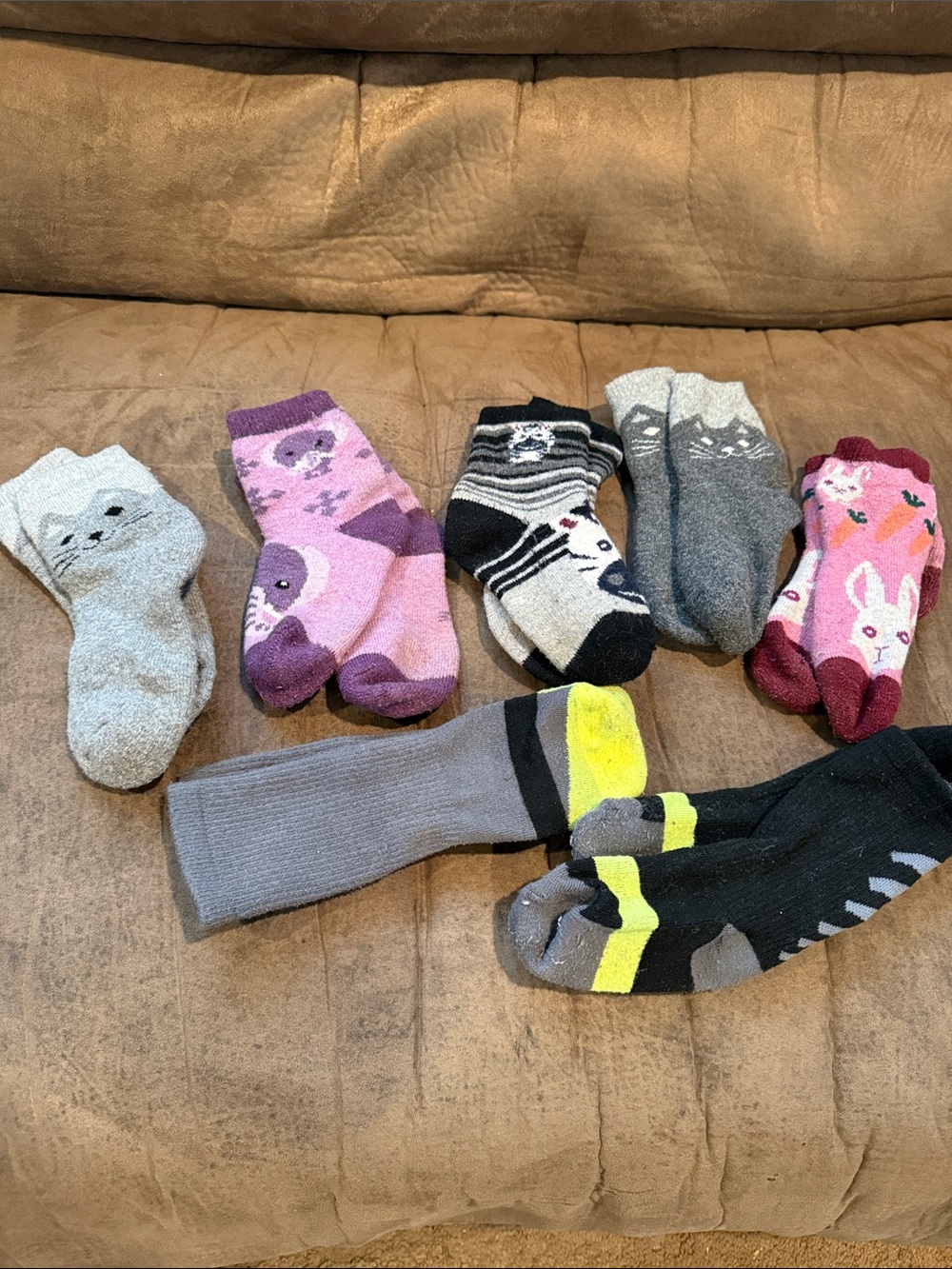 Cozy Wool Mixed Kids Socks - Animal & Stripe Patterns